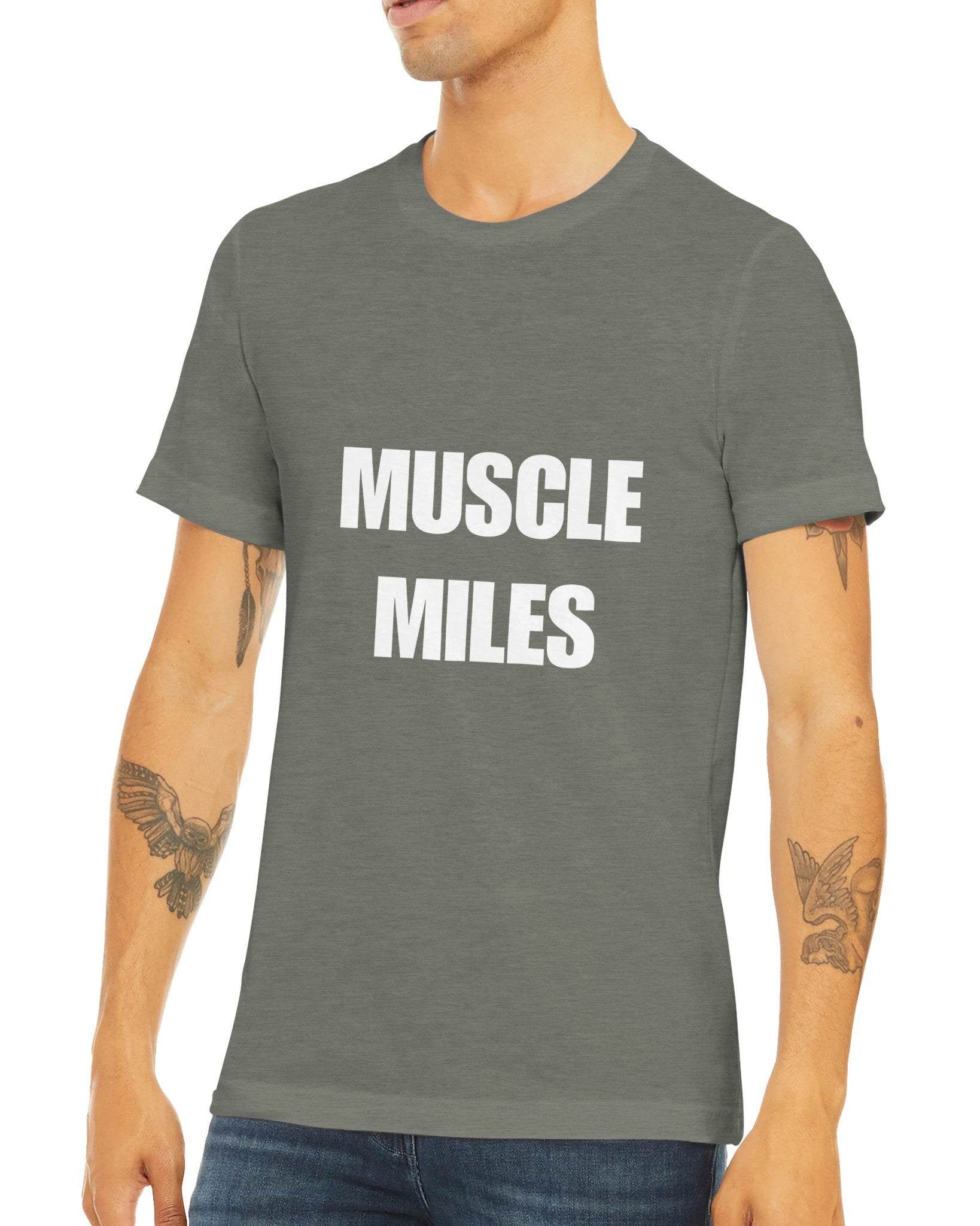 Muscle Miles tee additional detail shot