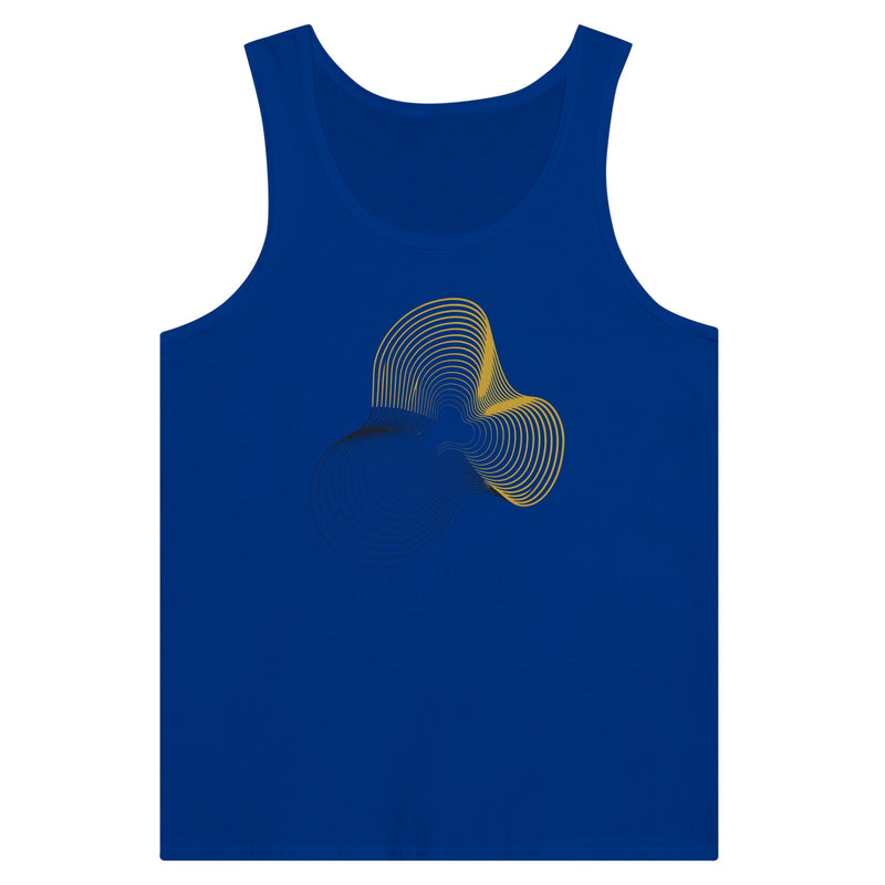 Carry-On Only. Excuses Left Behind. unisex workout tank — back view