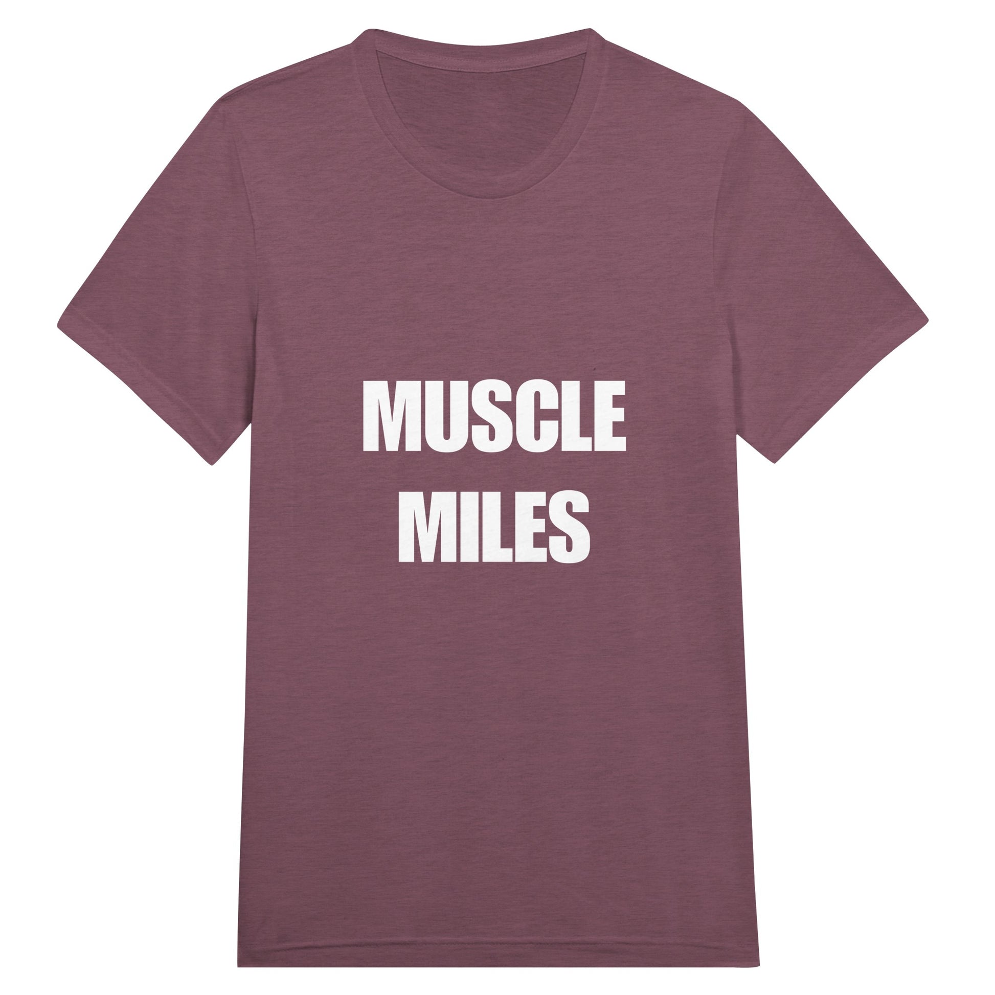 Muscle Miles tee on-model, side angle