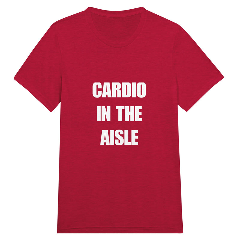 Cardio in the Aisle travel workout tee — layover-ready capsule-wardrobe apparel designed by pilots | Dumbbells & Hotels
