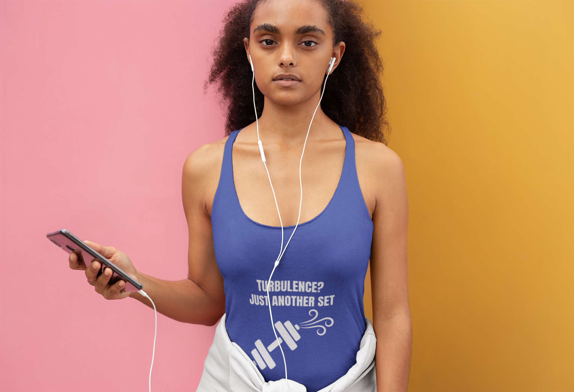 Women's Turbulence racerback tank in Vintage Royal - capsule wardrobe travel tank