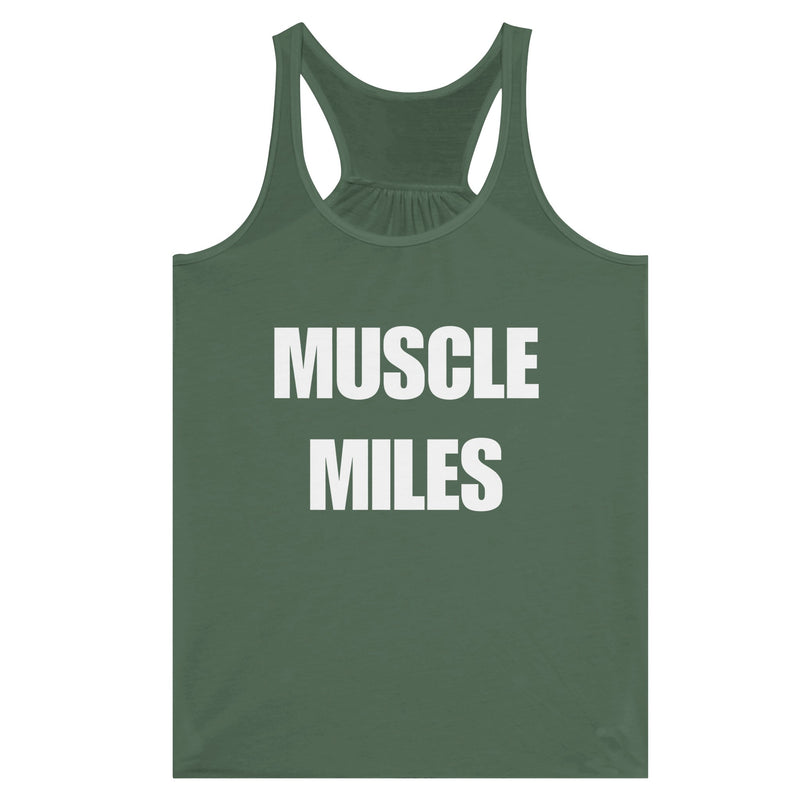 Muscle Miles racerback tank on-model during workout