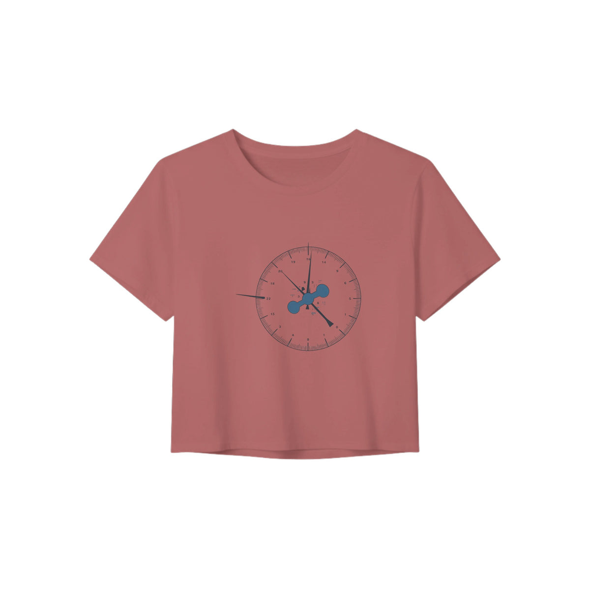Clock In. Check In. Show Up. Crop Top | Dumbbells & Hotels - Clock In. Check In. Show Up. design, crop top product photo