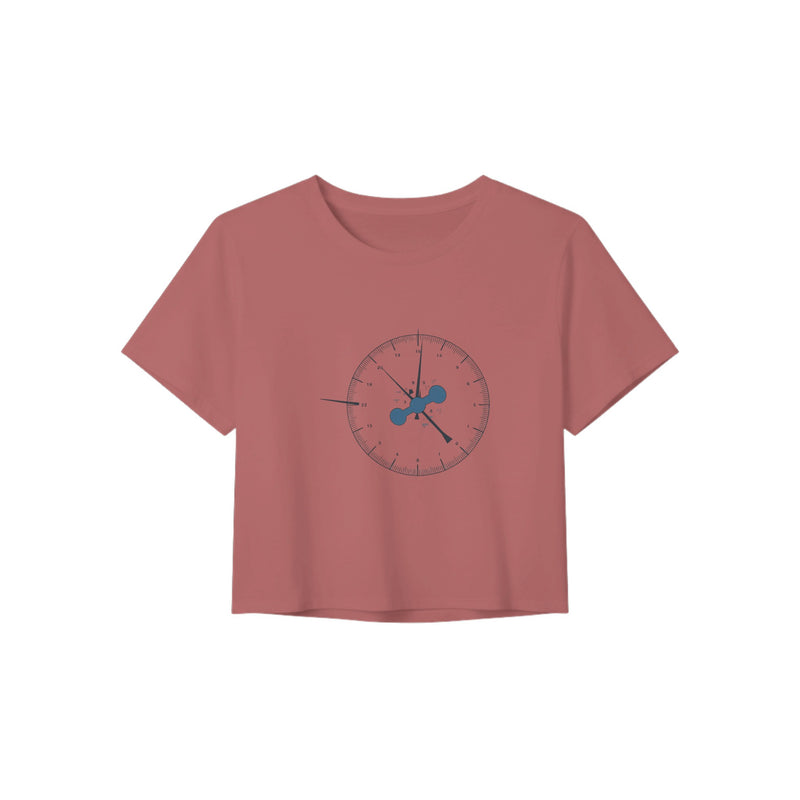 Clock In. Check In. Show Up. Crop Top | Dumbbells & Hotels - Clock In. Check In. Show Up. design, crop top product photo