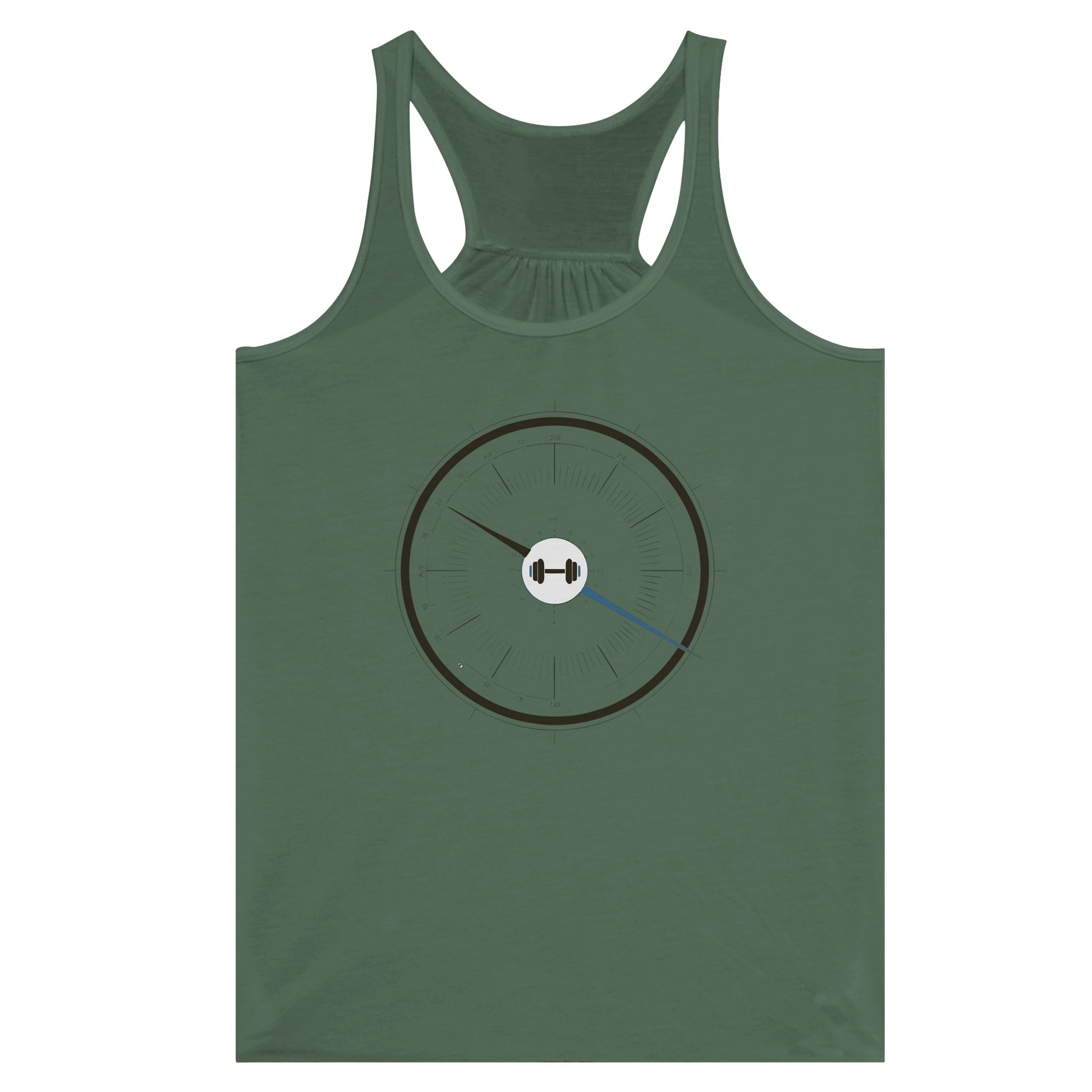 Bedside Manner Barbell Manner racerback styled for a pre-shift strength session