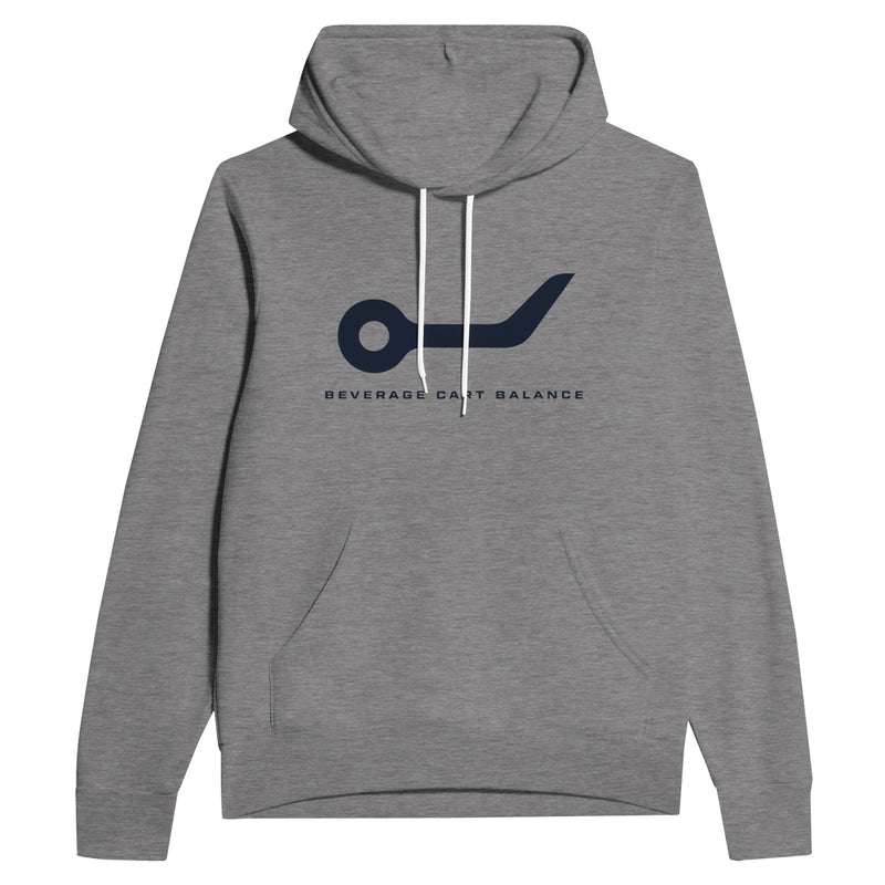 Beverage Cart Balance travel gym pullover hoodie by Dumbbells & Hotels