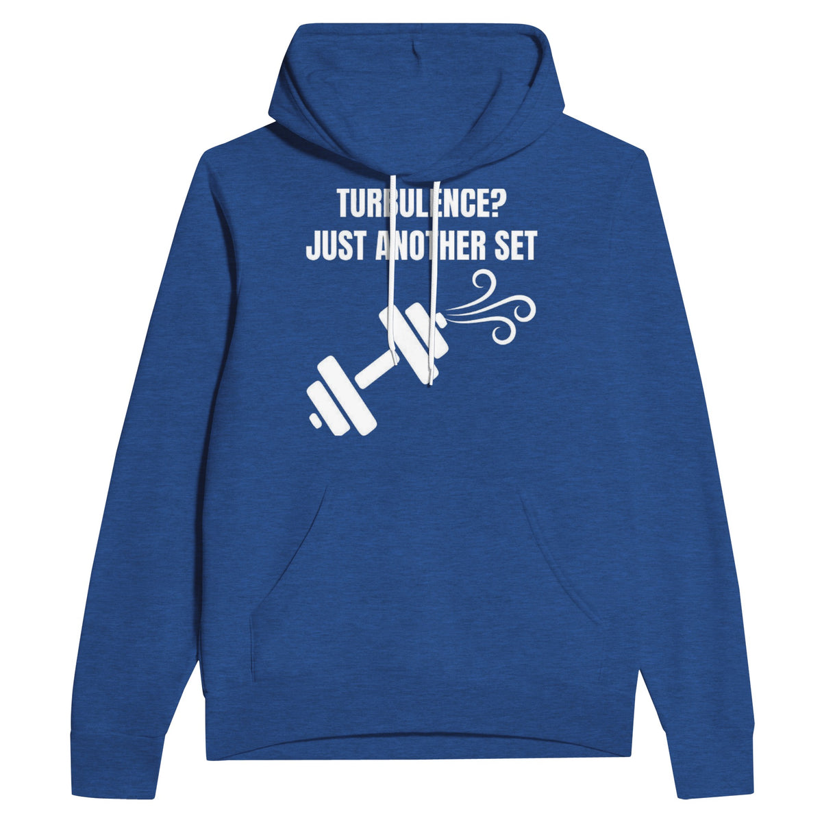 Turbulence Just Another Set travel workout hoodie by Dumbbells & Hotels — view 2