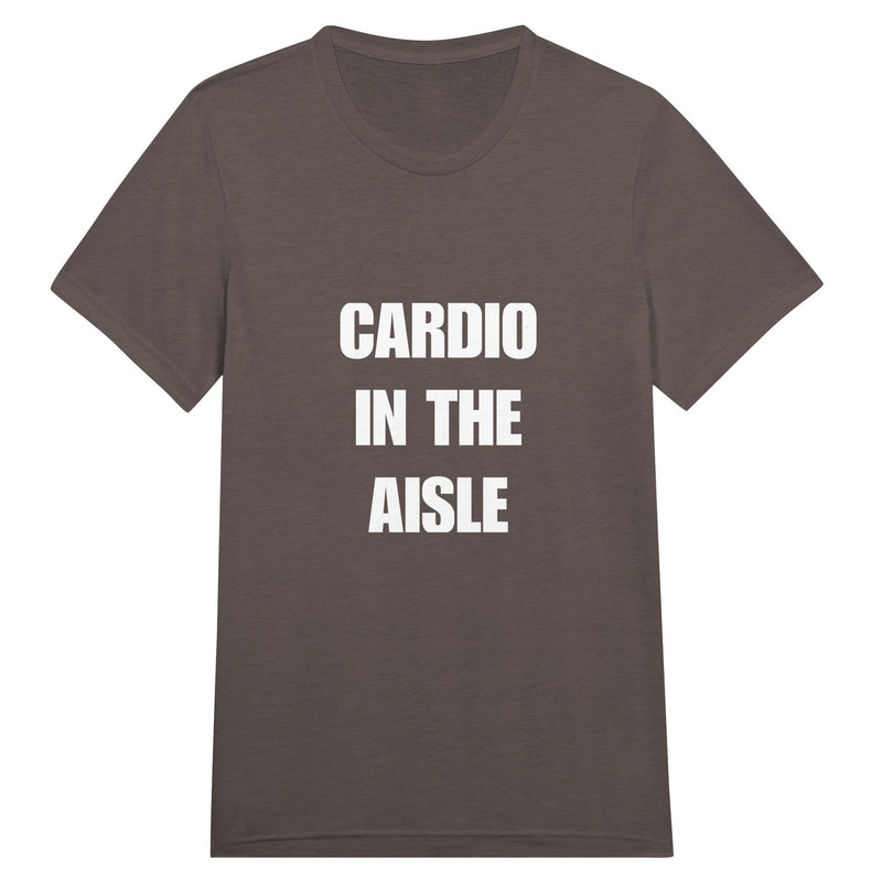 Cardio in the Aisle travel workout tee — layover-ready capsule-wardrobe apparel designed by pilots | Dumbbells & Hotels