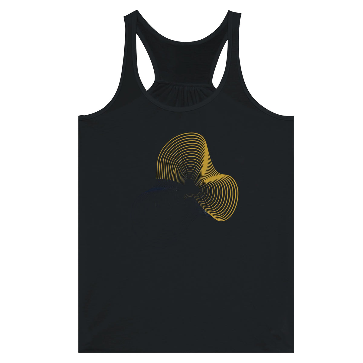 Carry-On Only. Excuses Left Behind. women's flowy racerback tank — front view