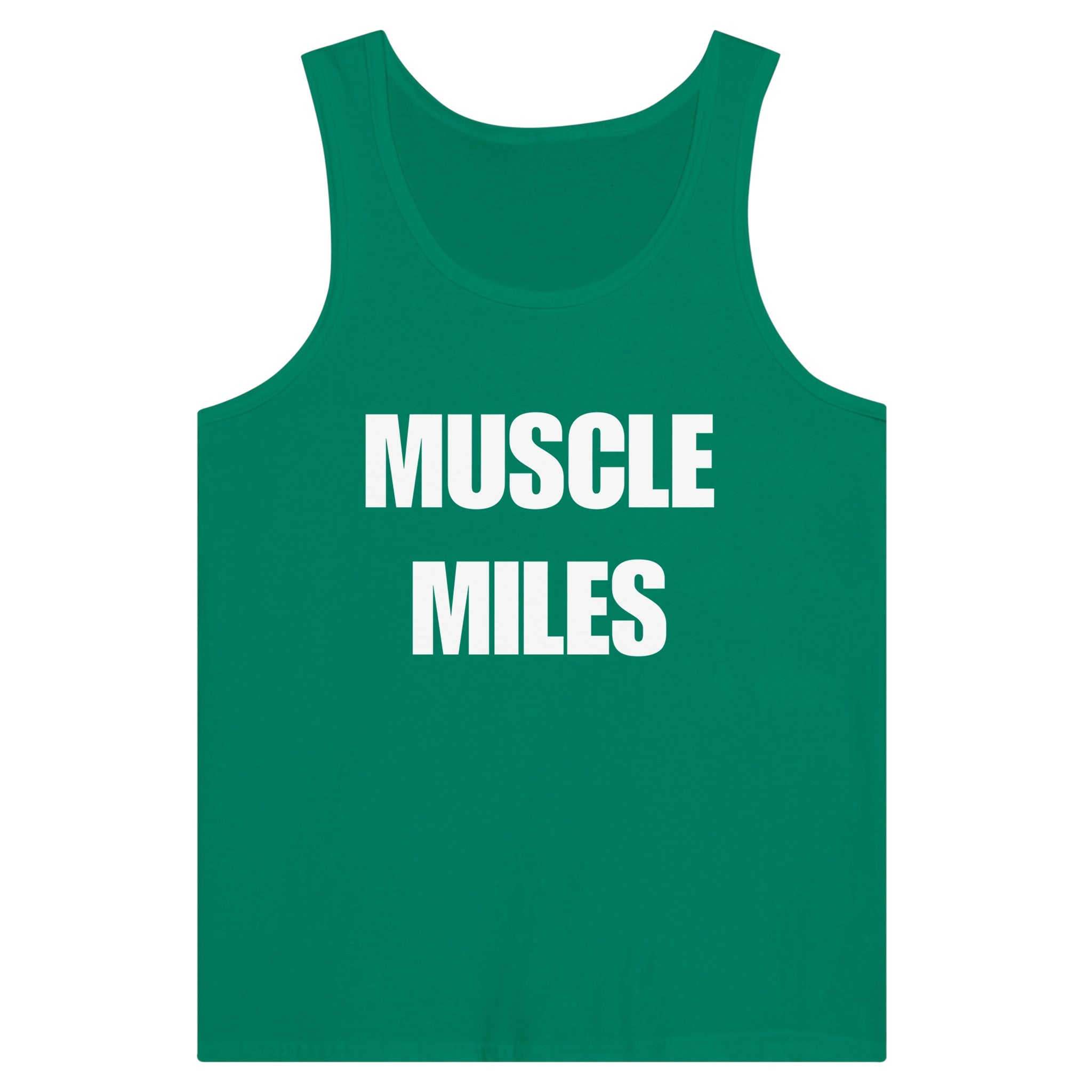 Muscle Miles tank top flat lay