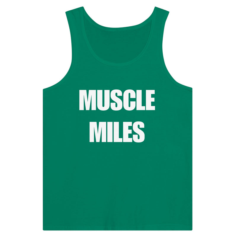 Muscle Miles tank top flat lay
