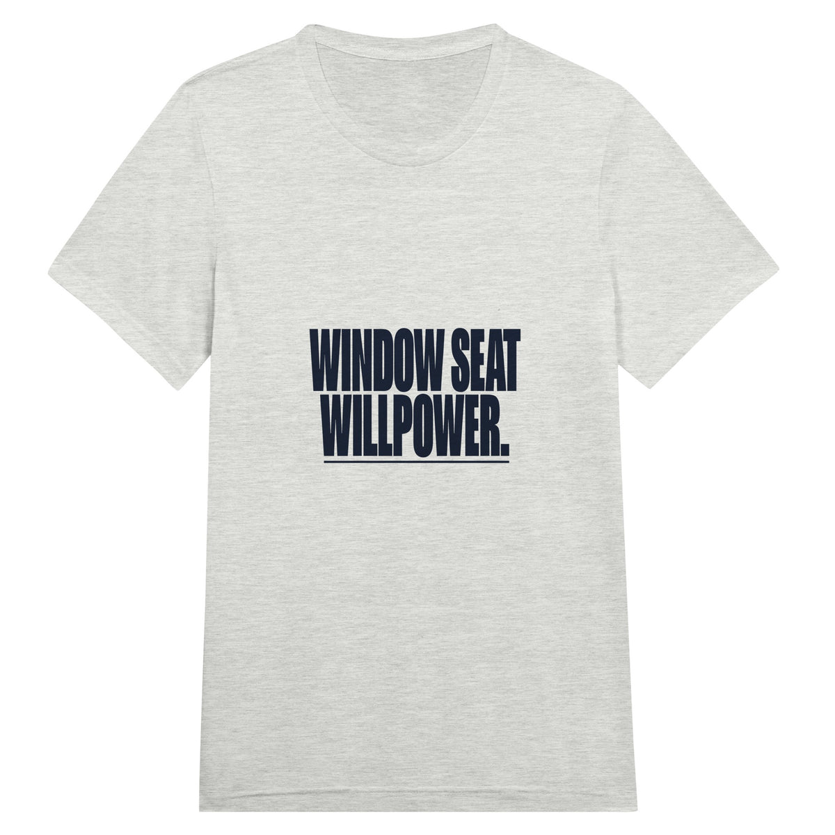 Window Seat Willpower Tee | Dumbbells & Hotels - Window Seat Willpower. design, tee product photo