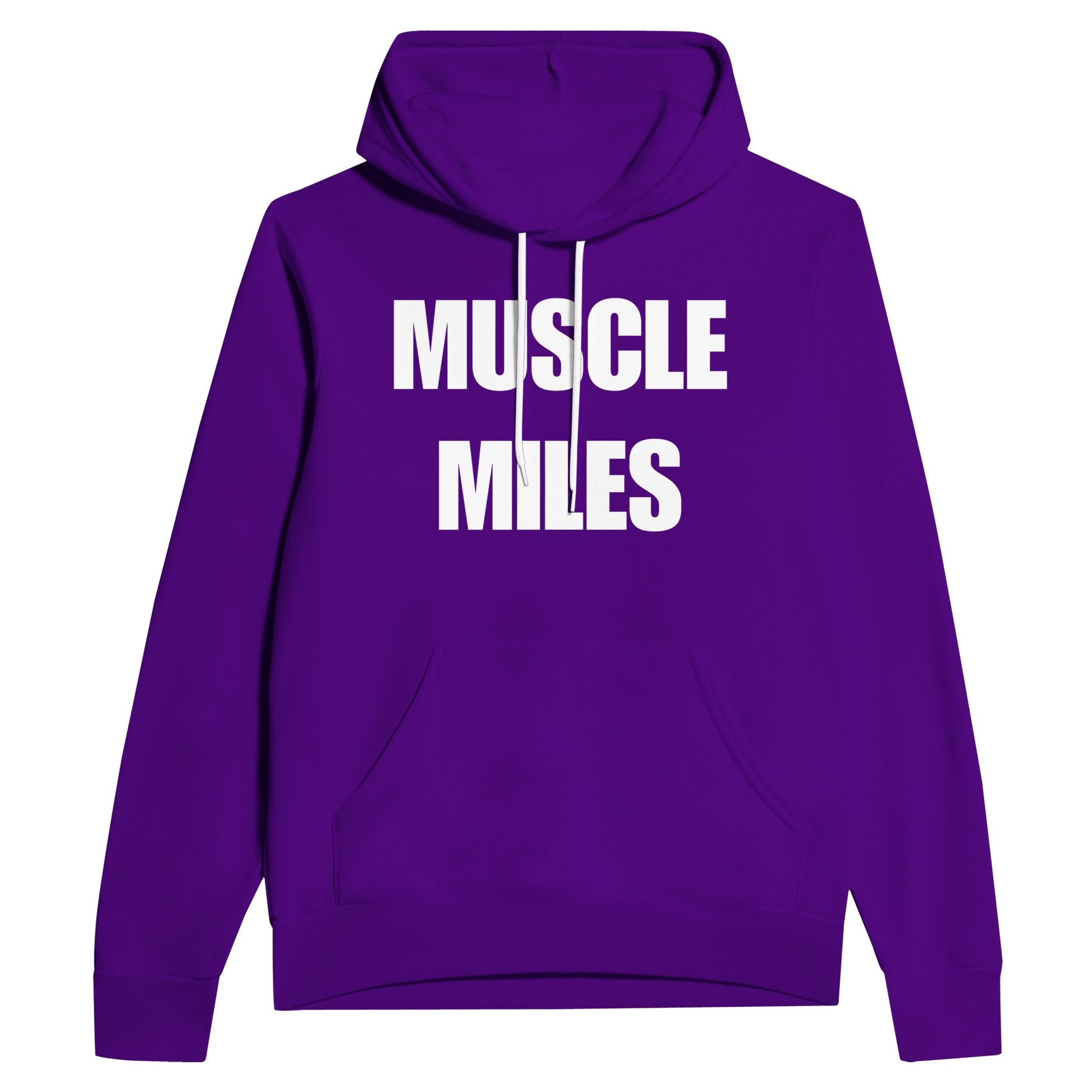 Muscle Miles unisex hoodie in Team Purple