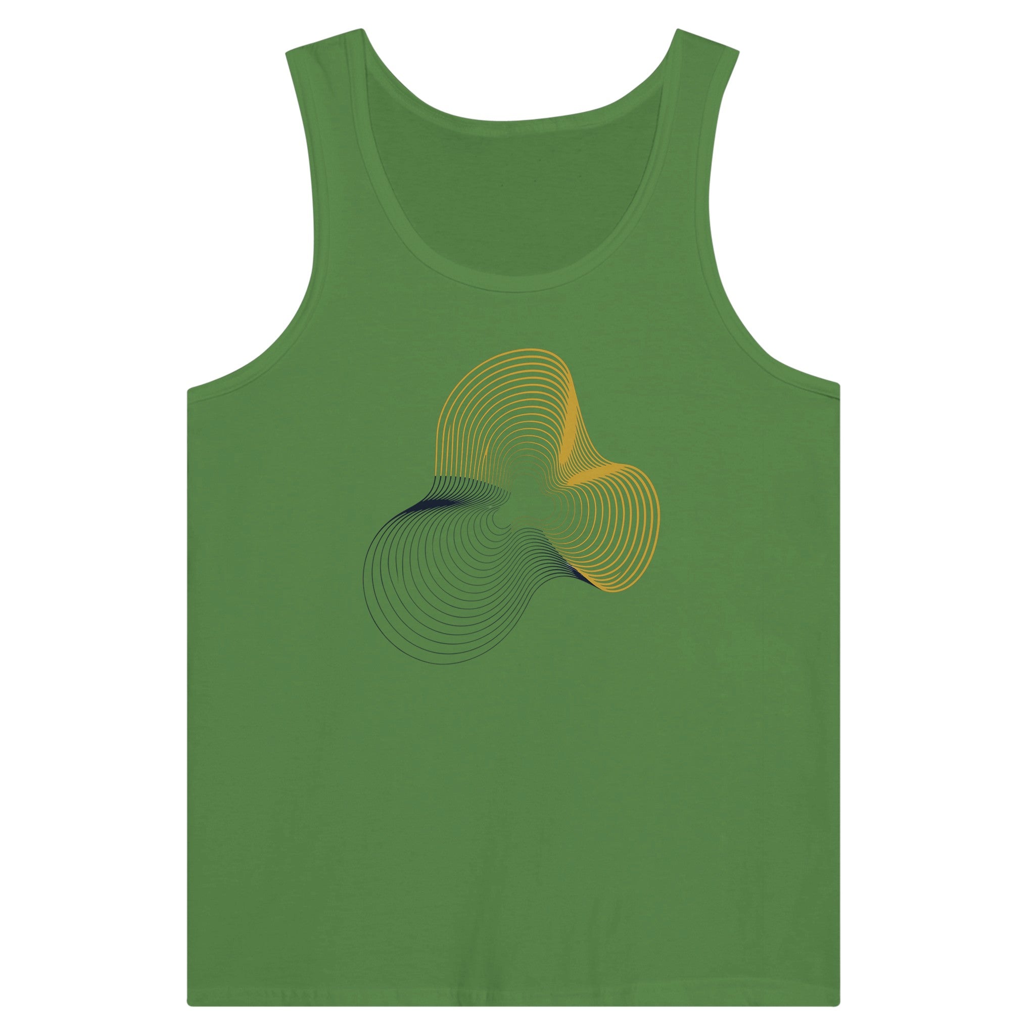 Carry-On Only. Excuses Left Behind. unisex workout tank — detail shot of the print