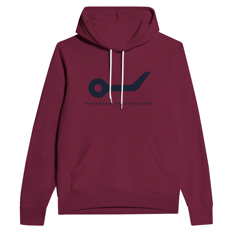 Beverage Cart Balance travel gym pullover hoodie by Dumbbells & Hotels