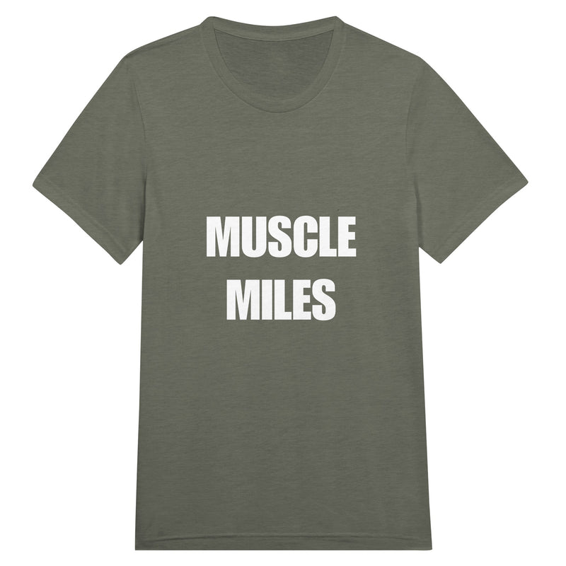 Muscle Miles tee lifestyle shot, airport lounge