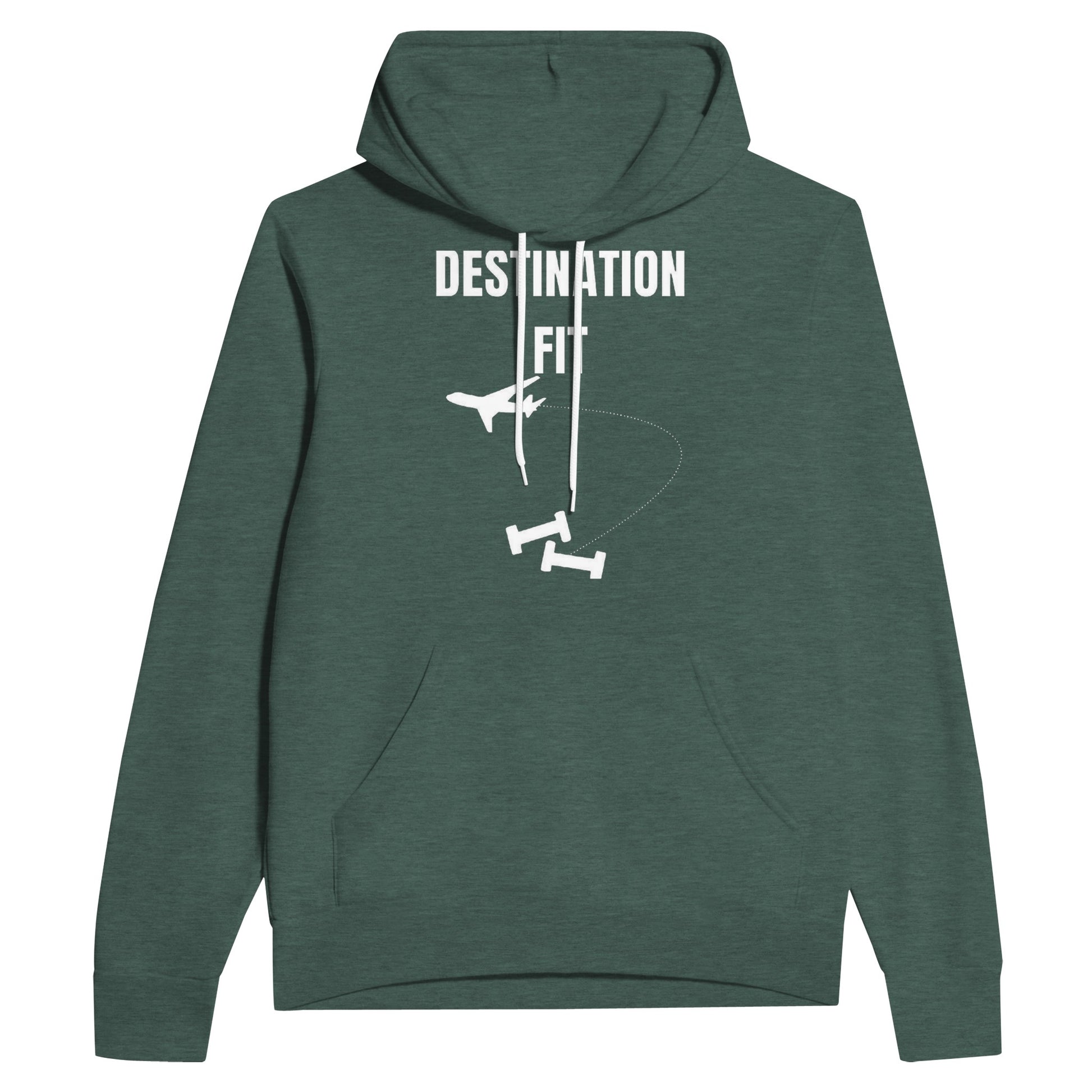 Destination Fit travel hoodie — layover-ready capsule-wardrobe apparel designed by pilots | Dumbbells & Hotels