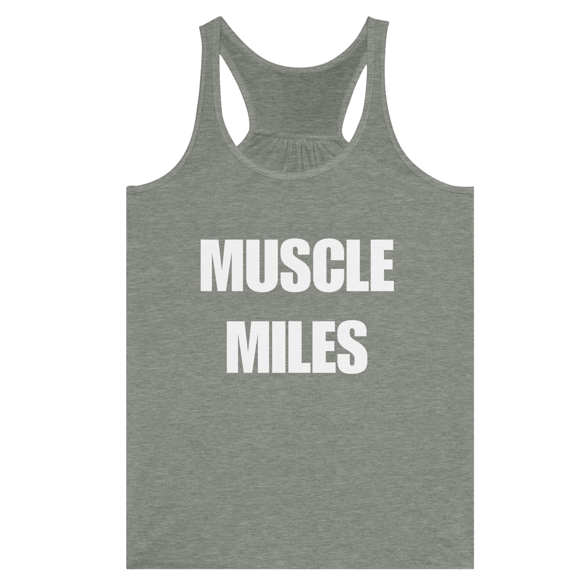 Muscle Miles racerback tank front view