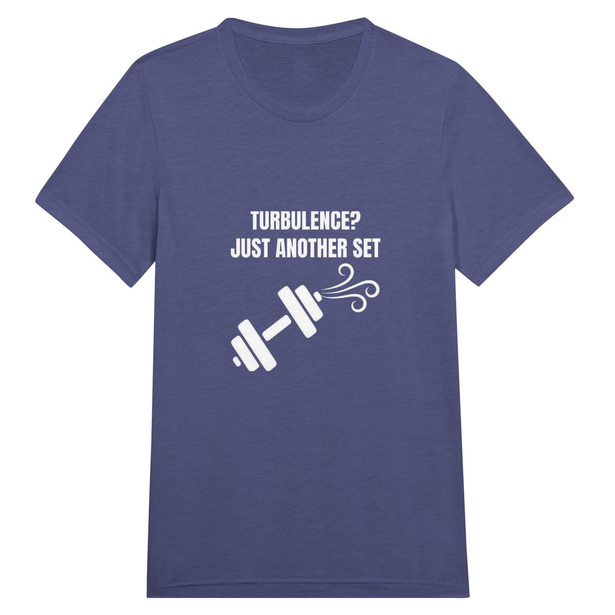 Turbulence Just Another Set travel gym t-shirt by Dumbbells & Hotels — view 2