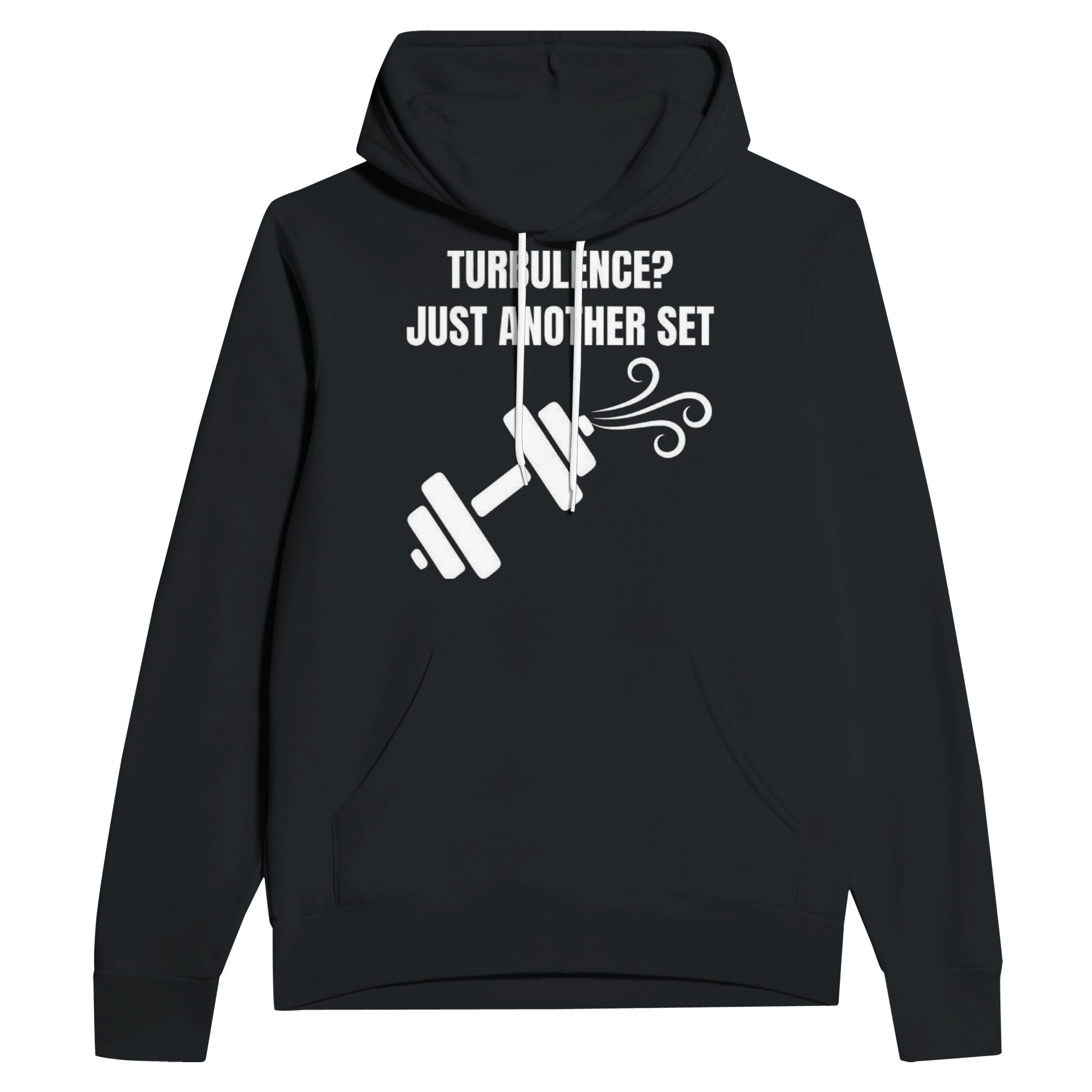 Turbulence Just Another Set travel workout hoodie by Dumbbells & Hotels — view 5