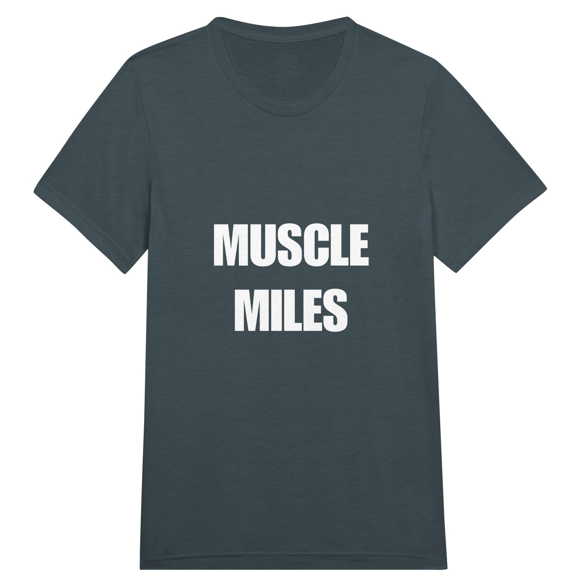 Muscle Miles tee size chart reference
