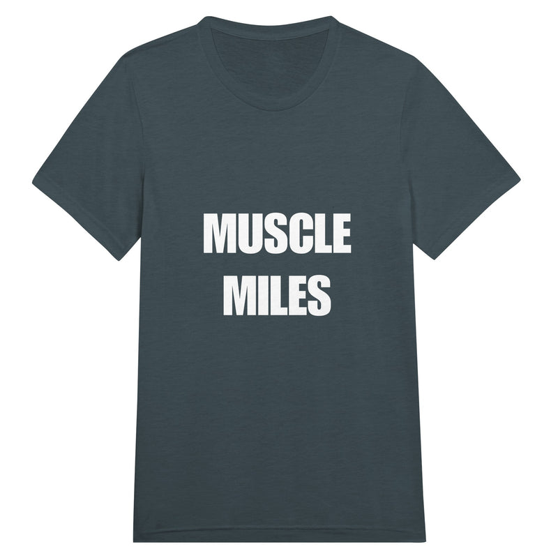 Muscle Miles tee size chart reference