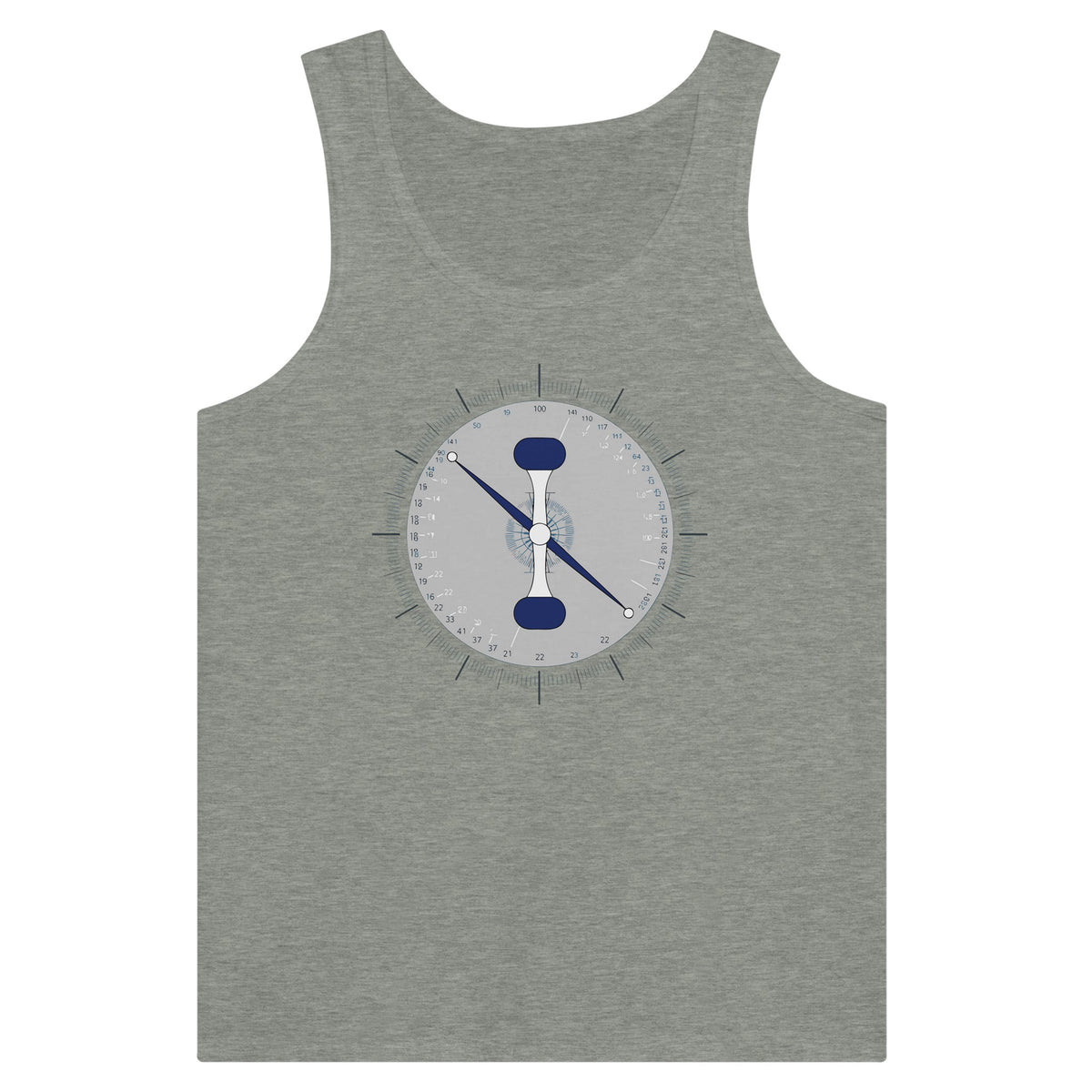 Athletic Heather Taxi. Takeoff. Train. Tank by Dumbbells & Hotels