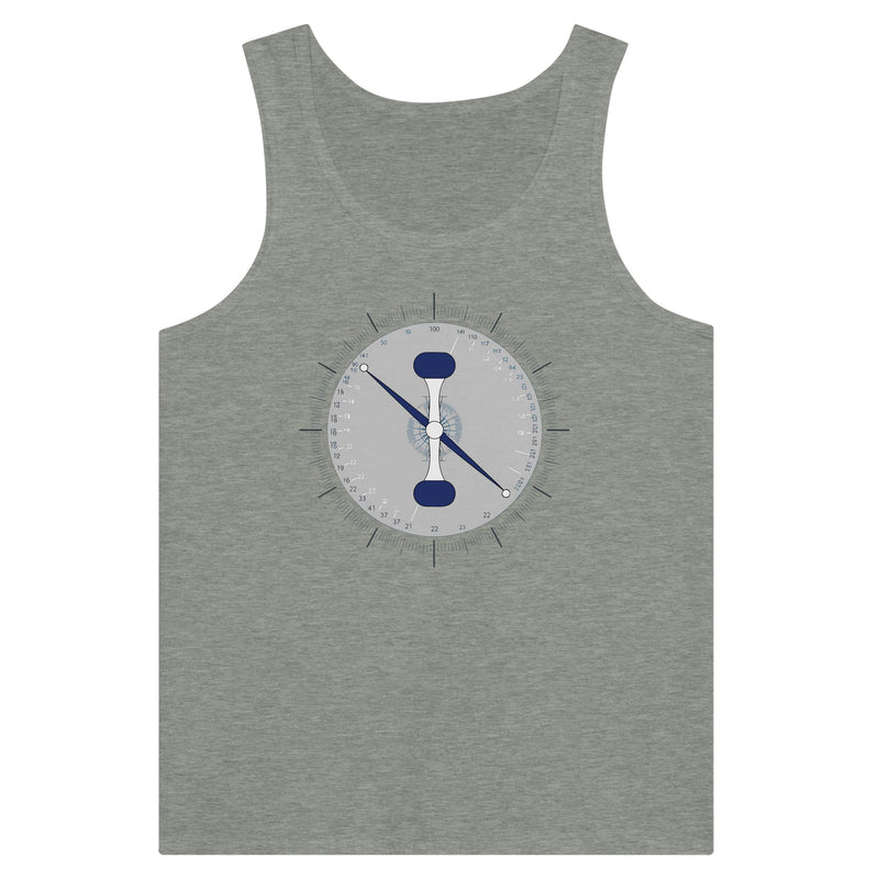 Athletic Heather Taxi. Takeoff. Train. Tank by Dumbbells & Hotels
