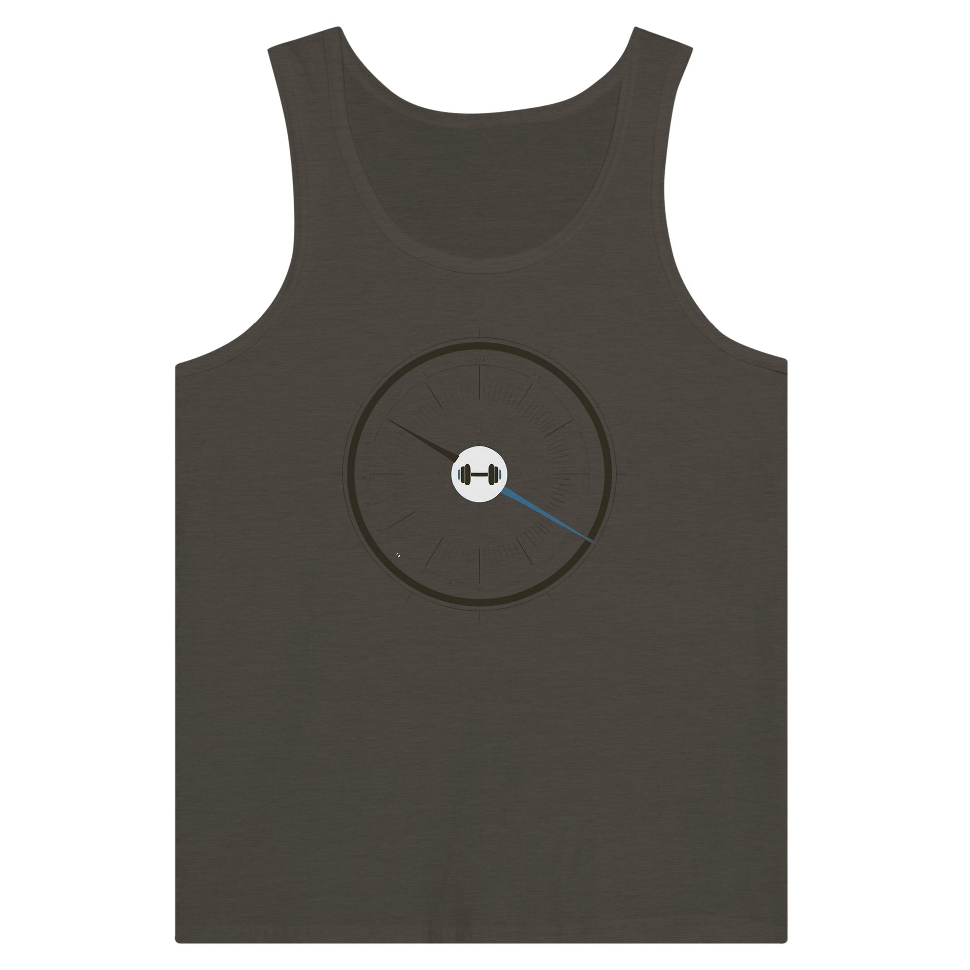 Bedside Manner Barbell Manner tank colorway detail, wrinkle-resistant travel fabric