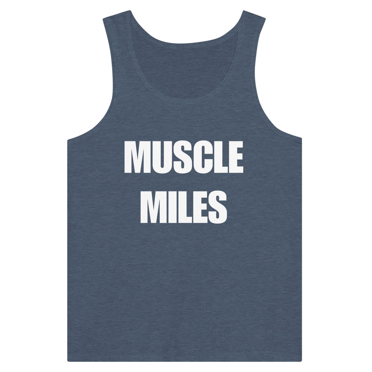 Muscle Miles tank top lifestyle shot, airport lounge