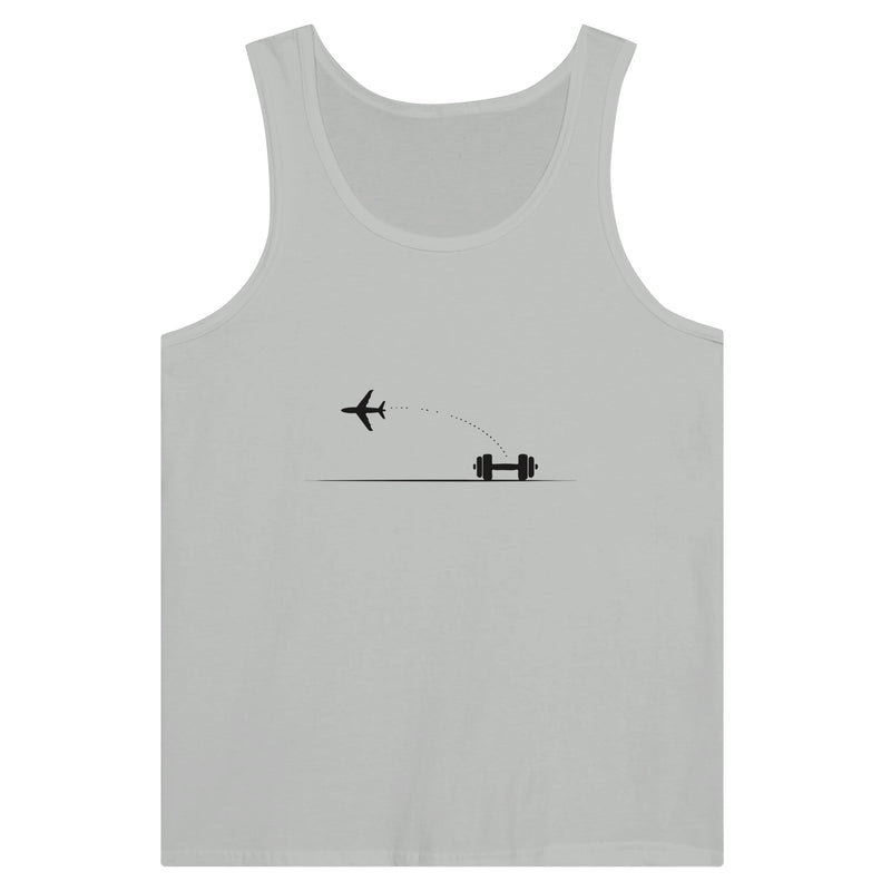Land. Recover. Repeat. Tank | Dumbbells & Hotels - Land. Recover. Repeat. design, tank product photo