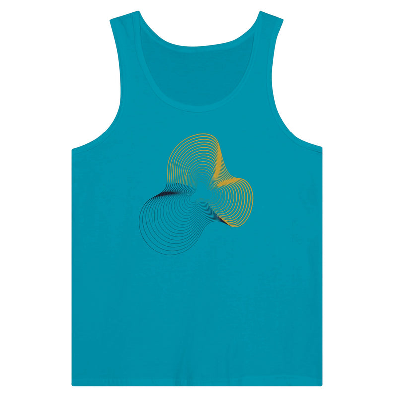Carry-On Only. Excuses Left Behind. unisex workout tank — flat lay