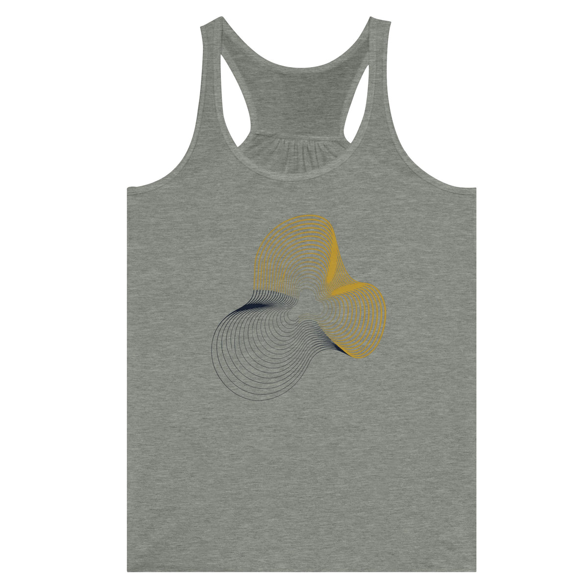 Carry-On Only. Excuses Left Behind. women's flowy racerback tank — front view