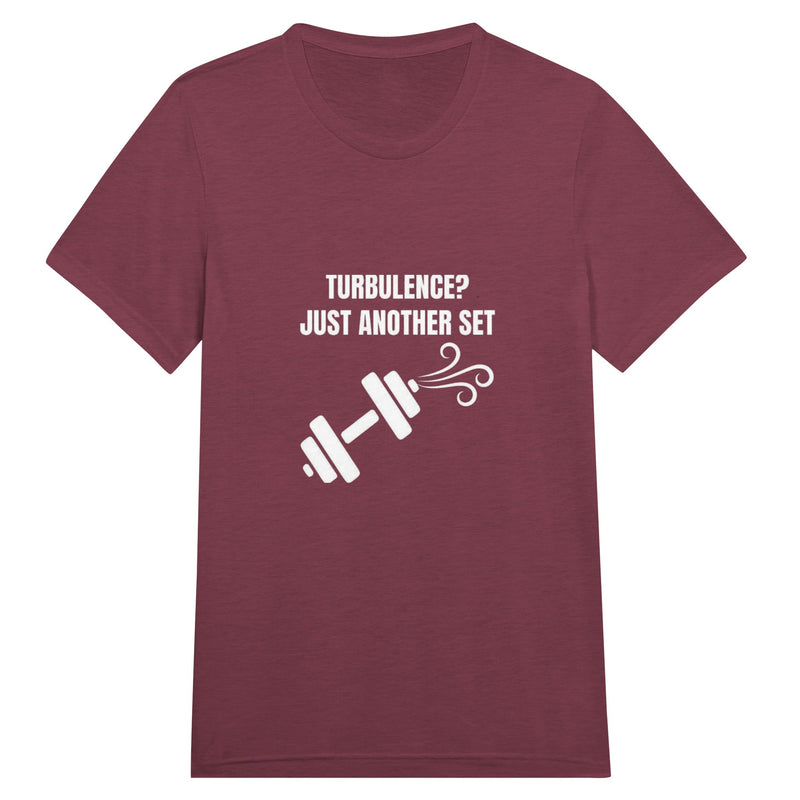 Turbulence Just Another Set travel gym t-shirt by Dumbbells & Hotels — view 12