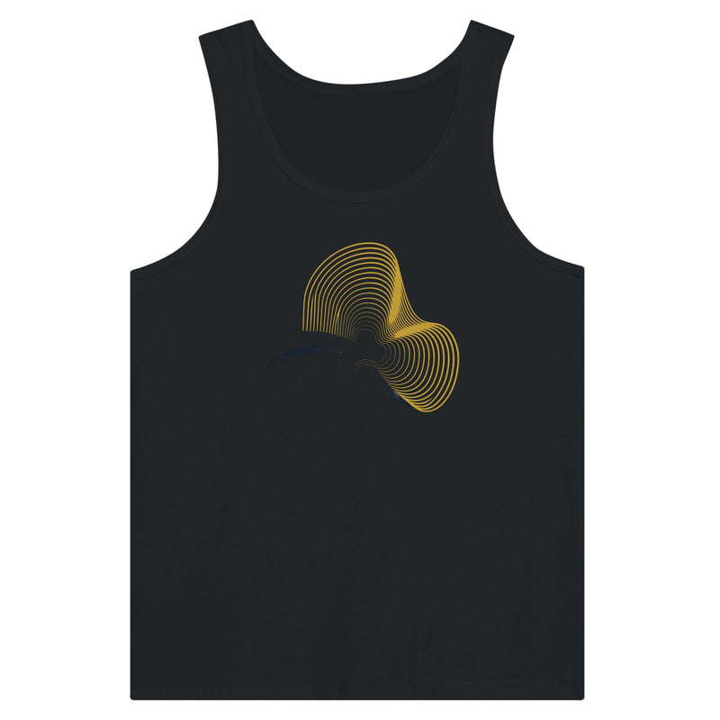 Carry-On Only. Excuses Left Behind. unisex workout tank — flat lay
