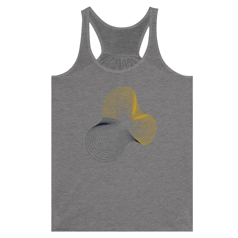 Carry-On Only. Excuses Left Behind. women's flowy racerback tank — front view