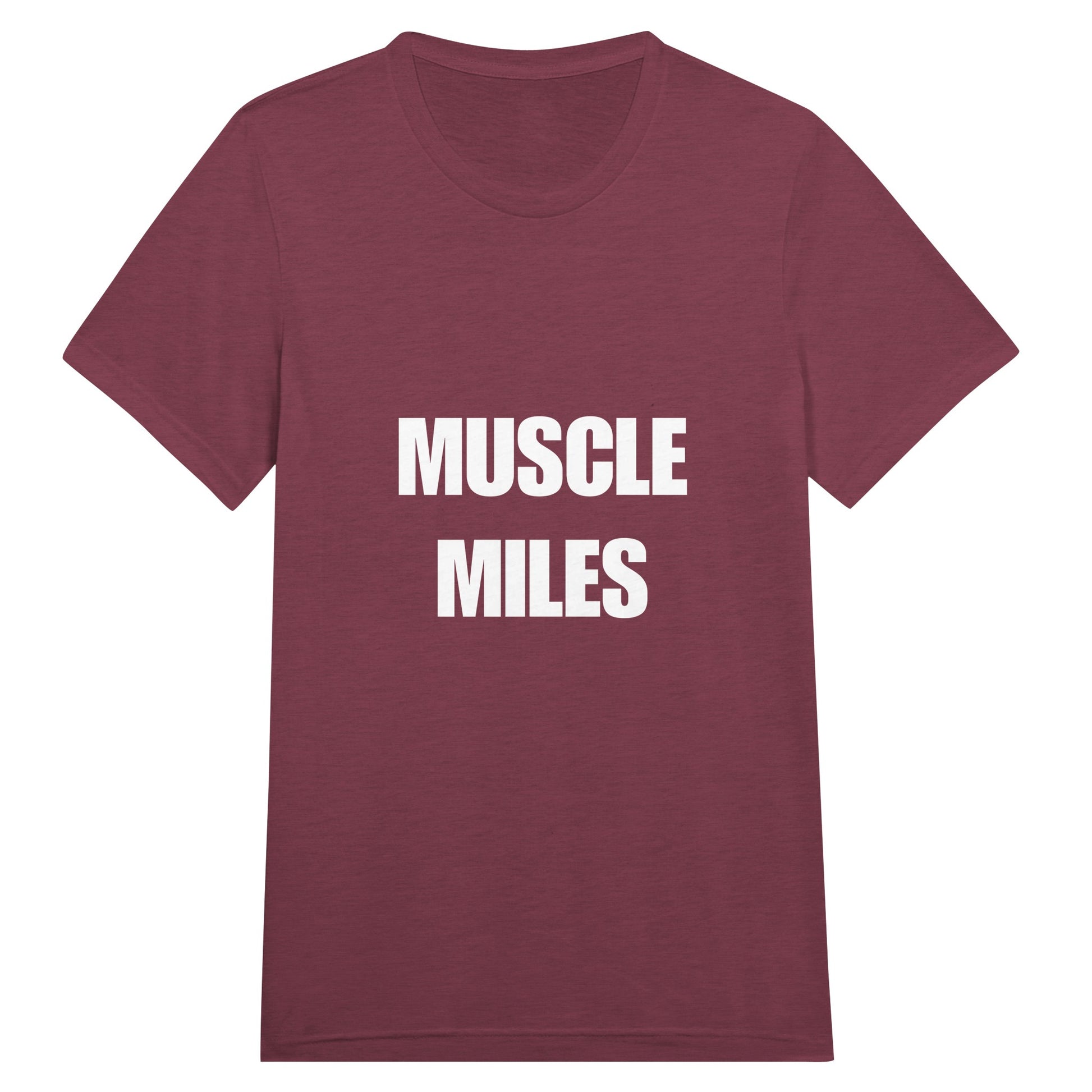 Muscle Miles tee on-model, layover-ready styling