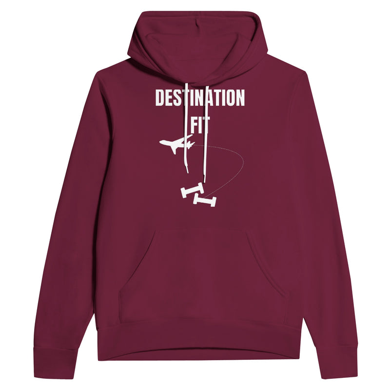 Destination Fit travel hoodie — wrinkle-resistant gear that packs flat for the carry-on | Dumbbells & Hotels