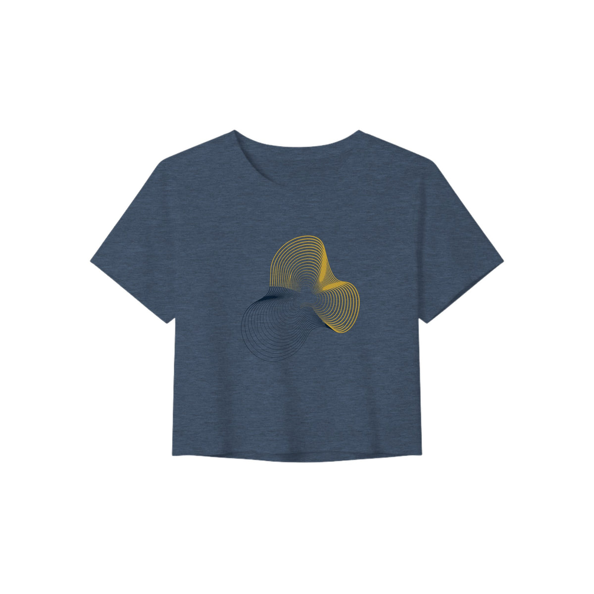 Carry-On Only. Excuses Left Behind. women's crop tee — back view