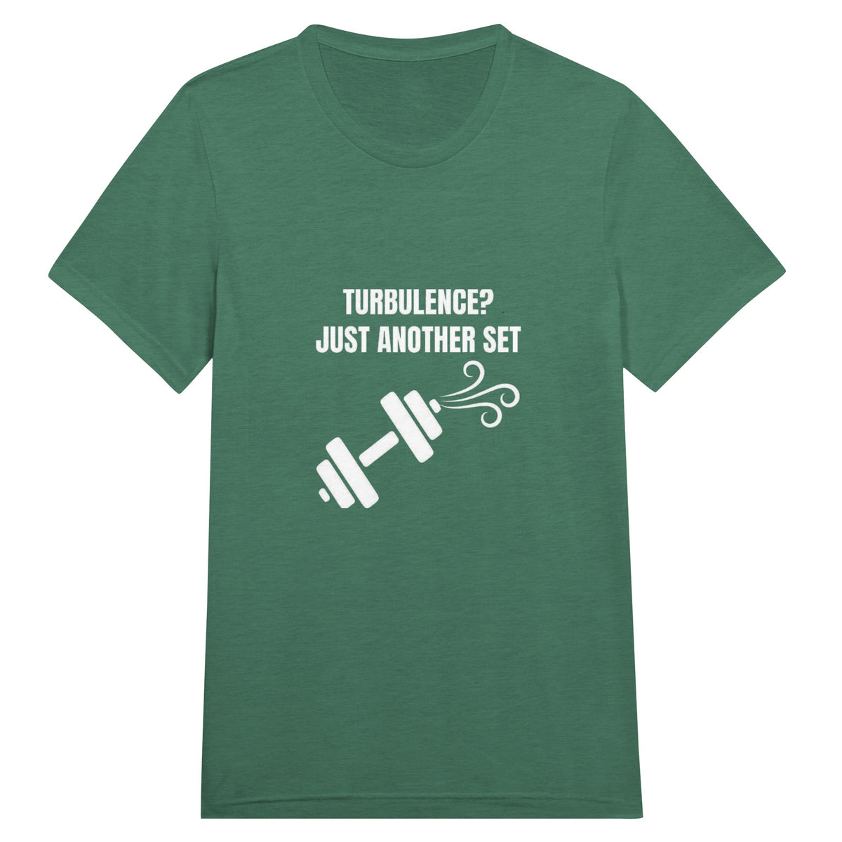 Turbulence Just Another Set travel gym t-shirt by Dumbbells & Hotels — view 8