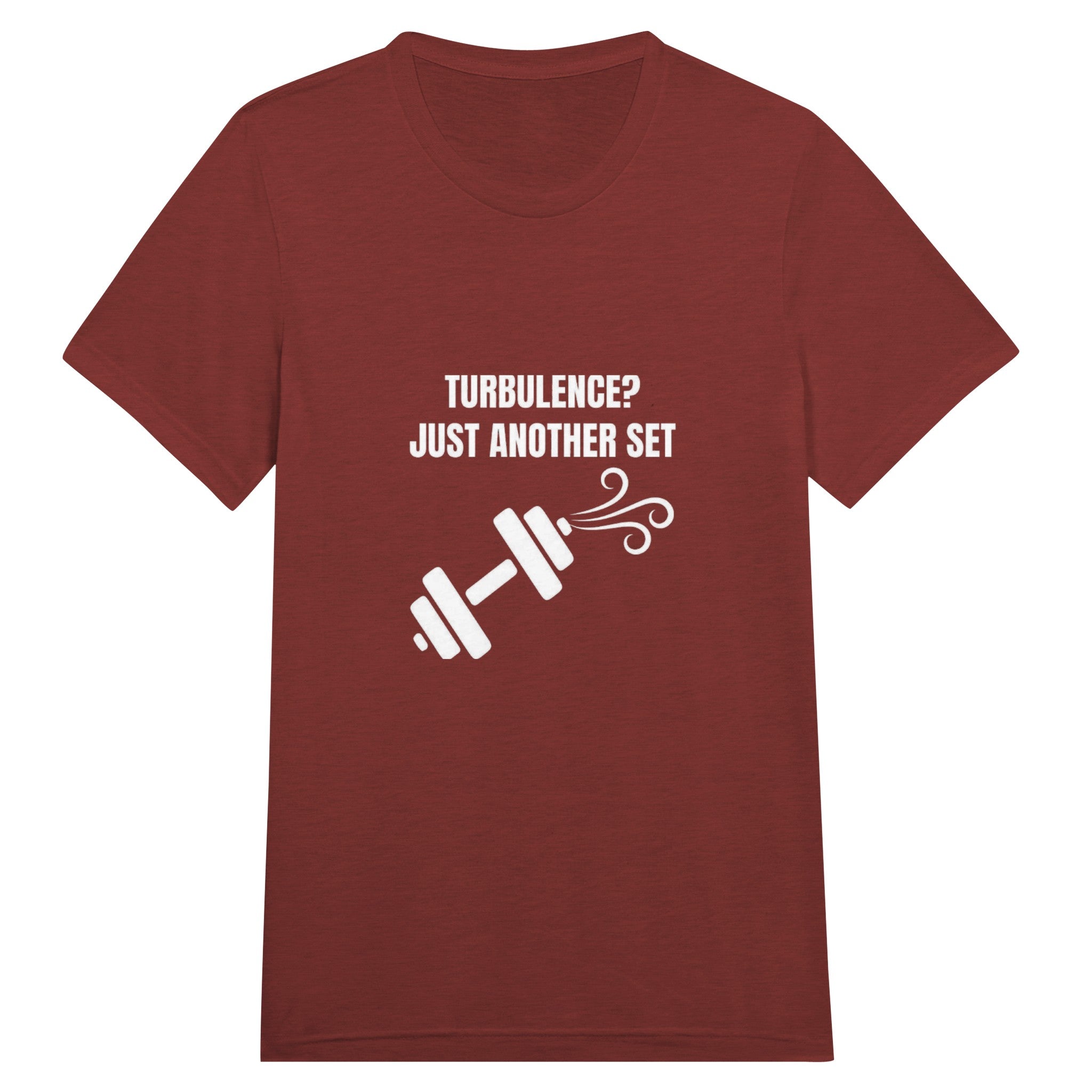 Turbulence Just Another Set travel gym t-shirt by Dumbbells & Hotels — view 5