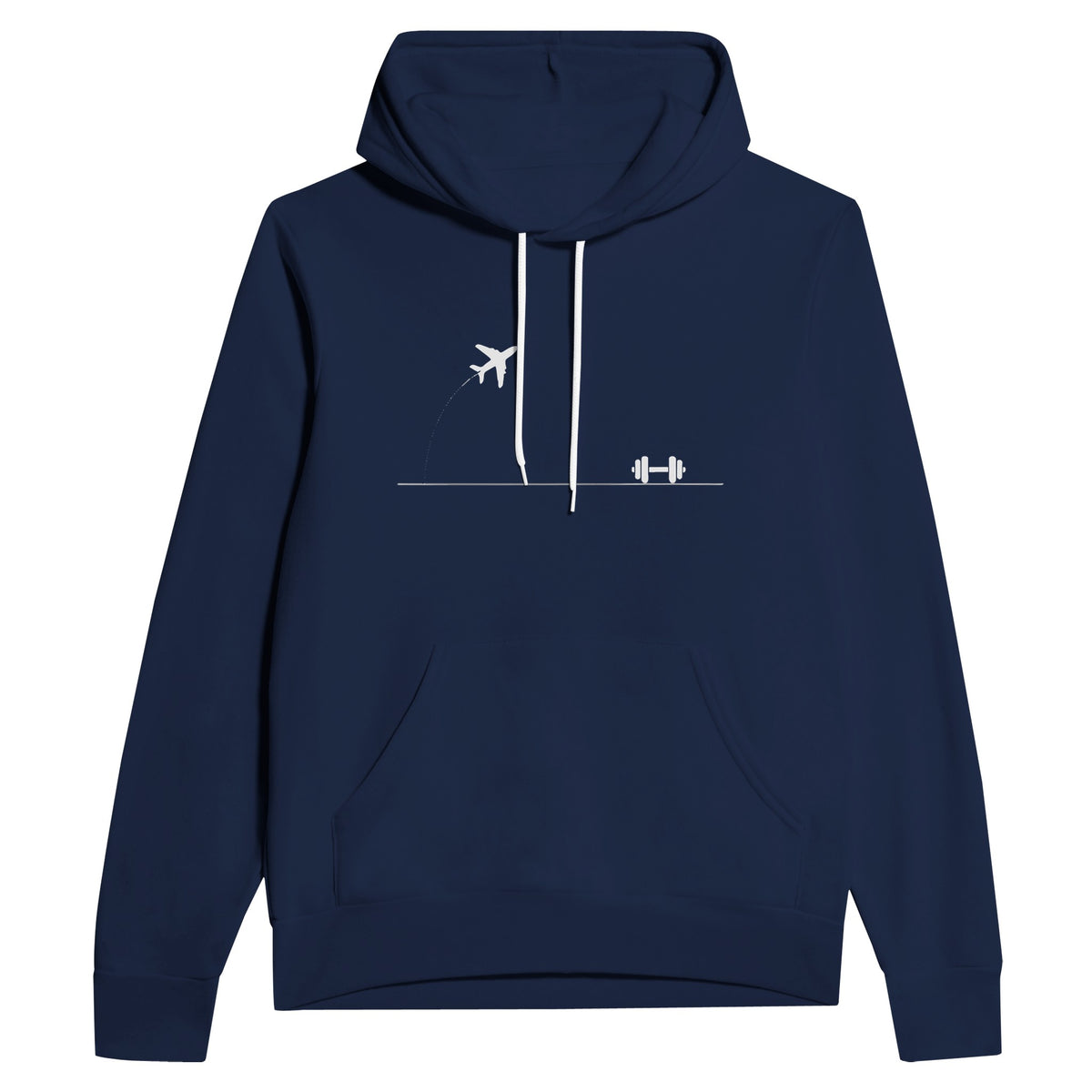 Rucked Miles, Ready Muscles Hoodie | Dumbbells & Hotels - Rucked Miles, Ready Muscles. design, hoodie product photo