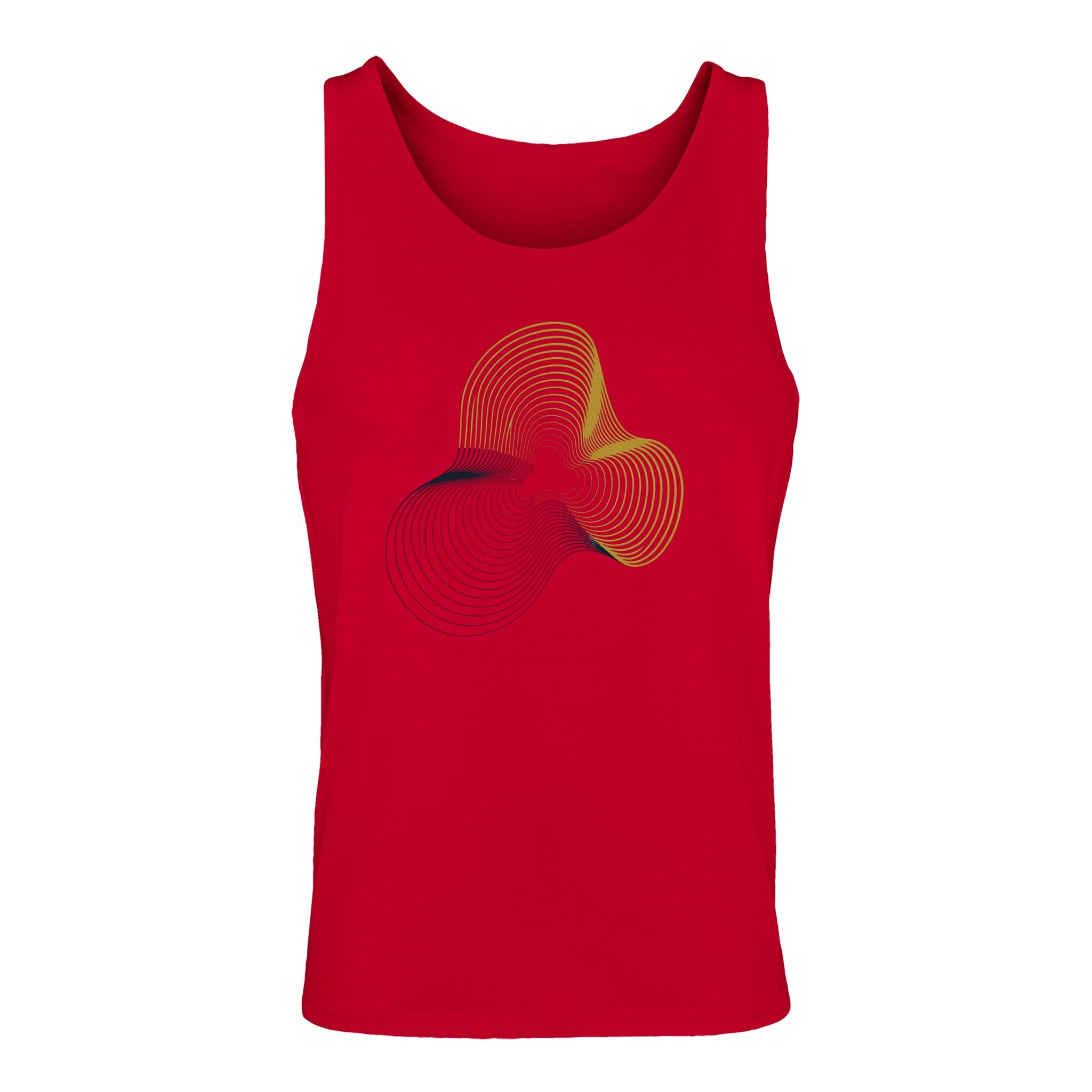 Carry-On Only. Excuses Left Behind. unisex workout tank — detail shot of the print