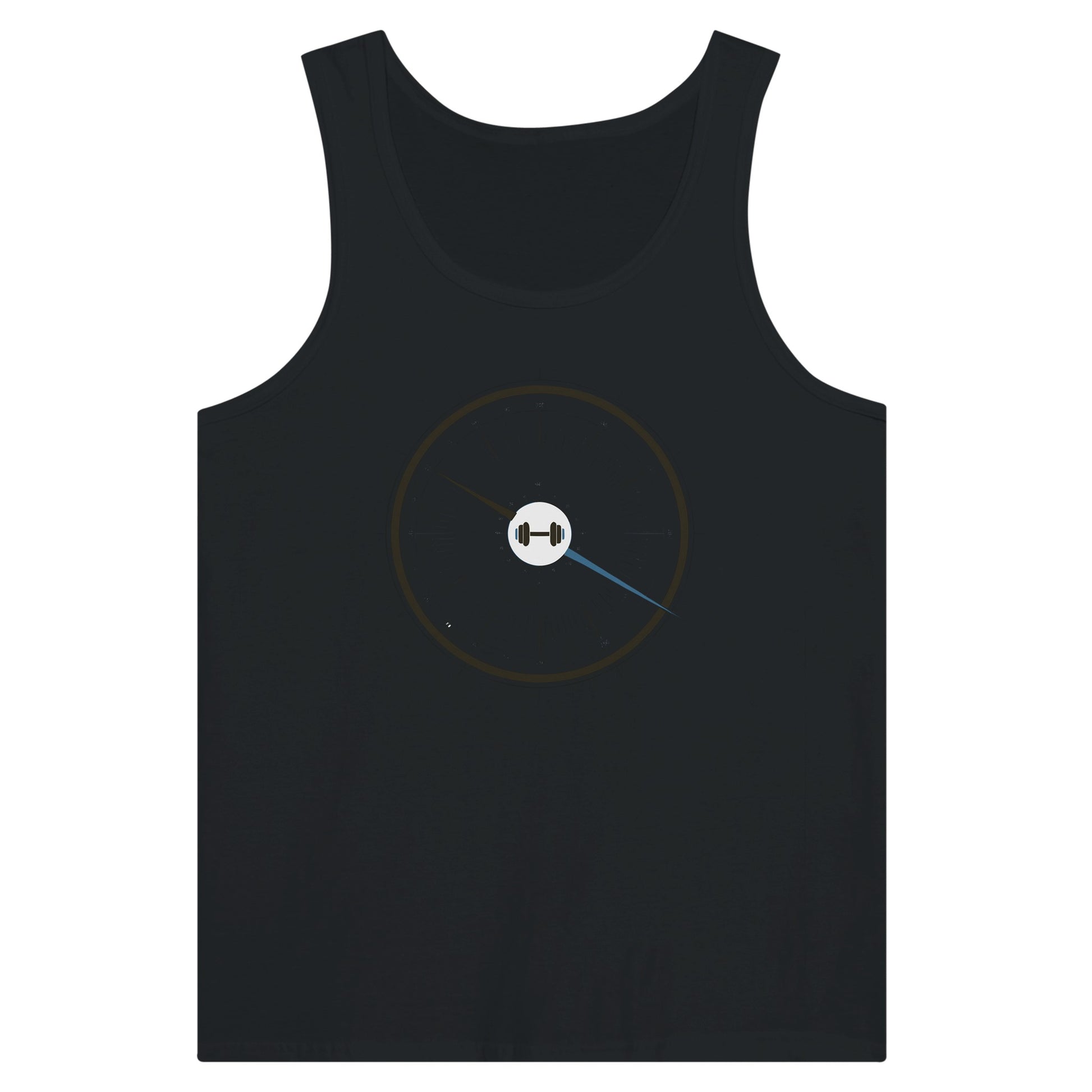 Bedside Manner Barbell Manner tank styled for a between-flight training session