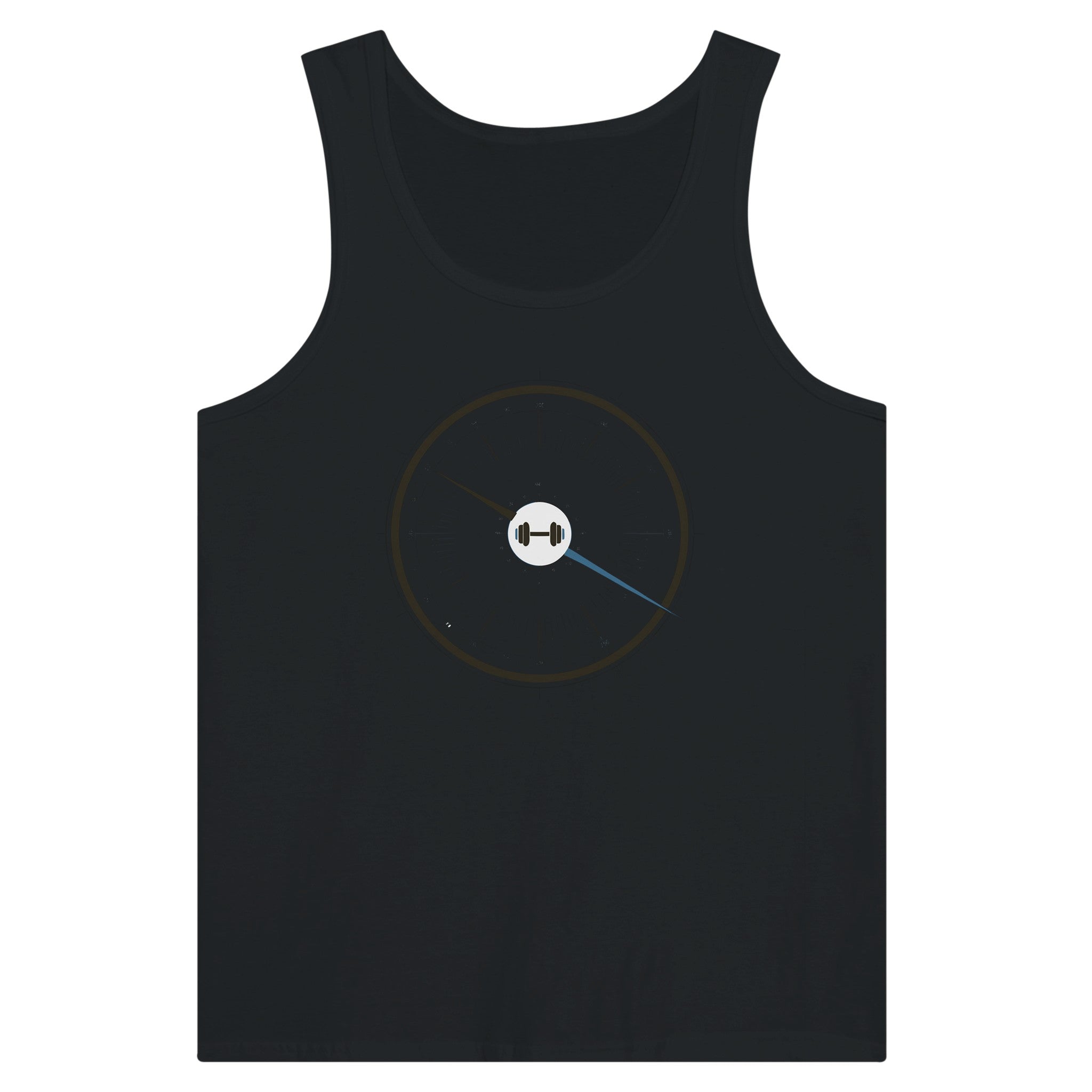 Bedside Manner Barbell Manner tank styled for a between-flight training session