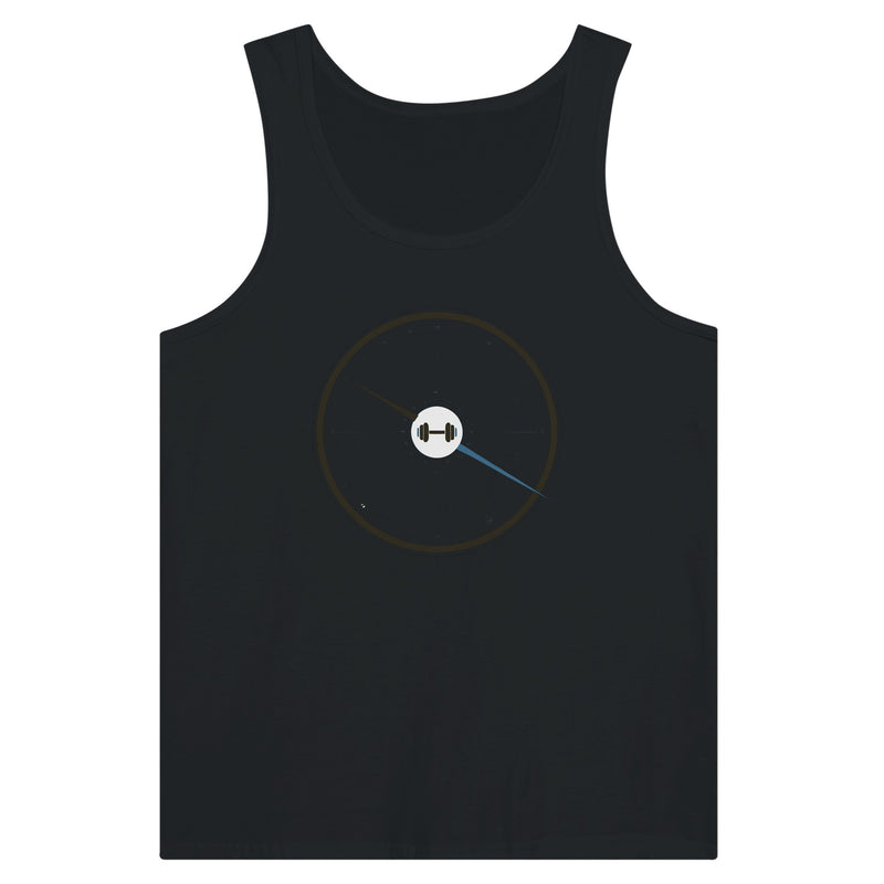 Bedside Manner Barbell Manner tank styled for a between-flight training session