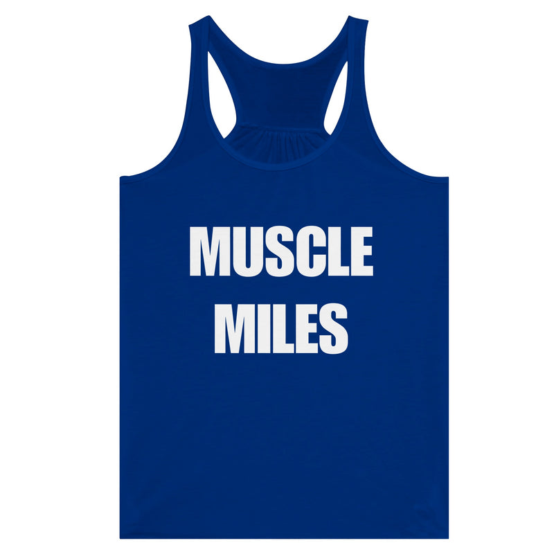 Muscle Miles racerback tank print close-up