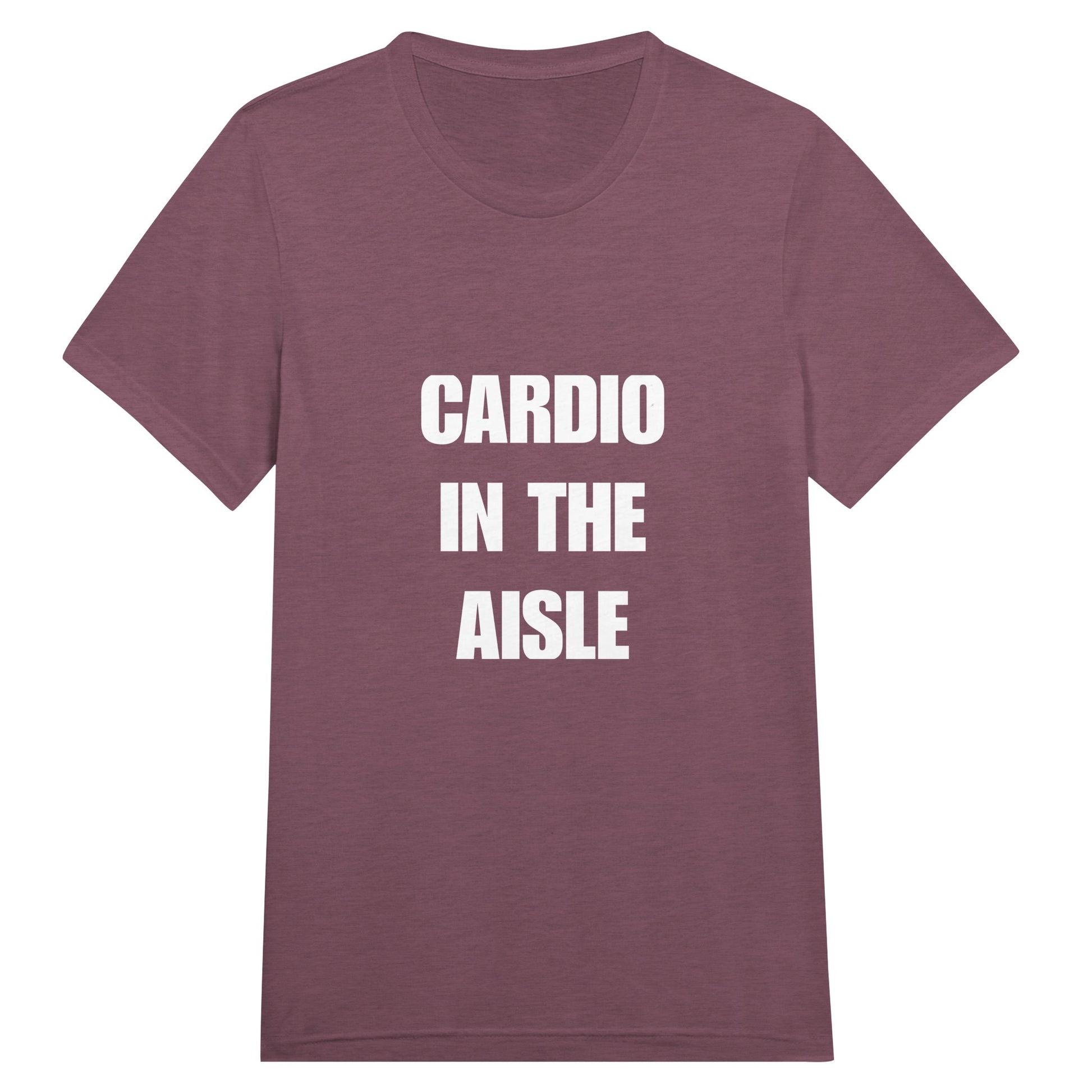 Cardio in the Aisle travel workout tee — layover-ready capsule-wardrobe apparel designed by pilots | Dumbbells & Hotels