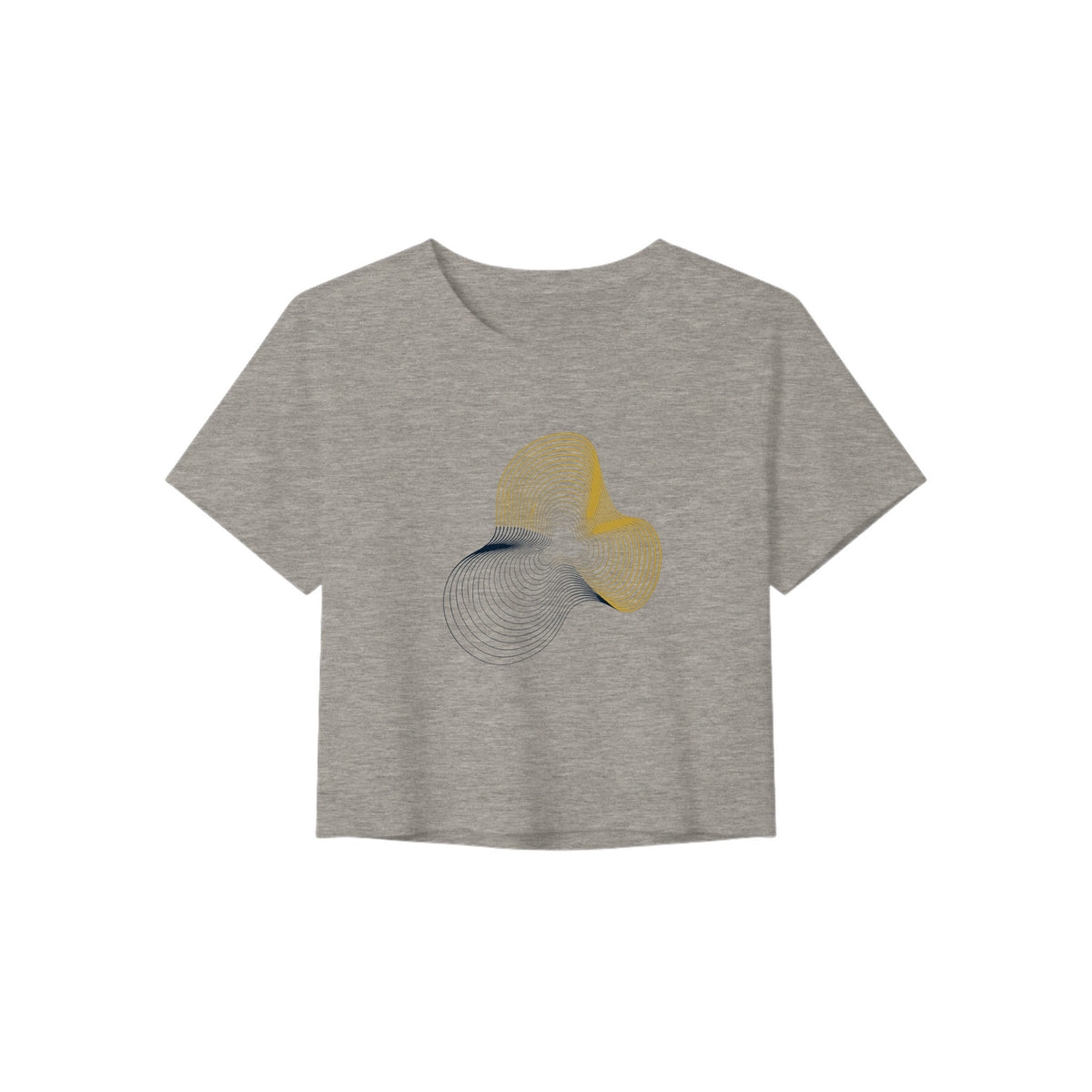 Carry-On Only. Excuses Left Behind. women's crop tee — front view