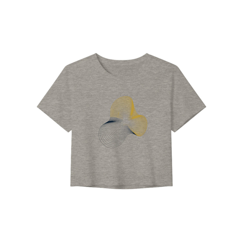 Carry-On Only. Excuses Left Behind. women's crop tee — front view